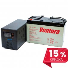 Инвертор(ИБП) Энергия Гарант 500 ВА + Аккумулятор Ventura 12В - 100 Ач